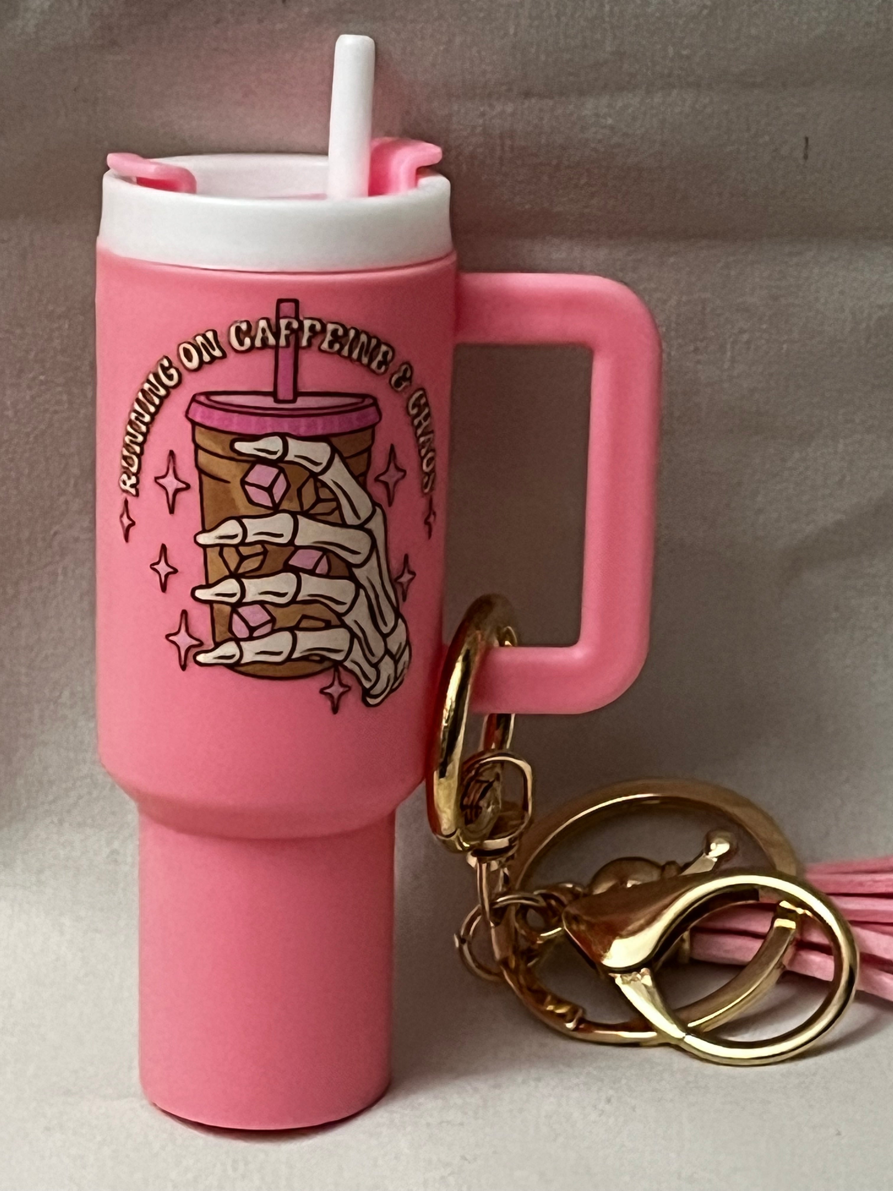 Custom Tumbler Lip Balm Keychain Holder w/Lip Product