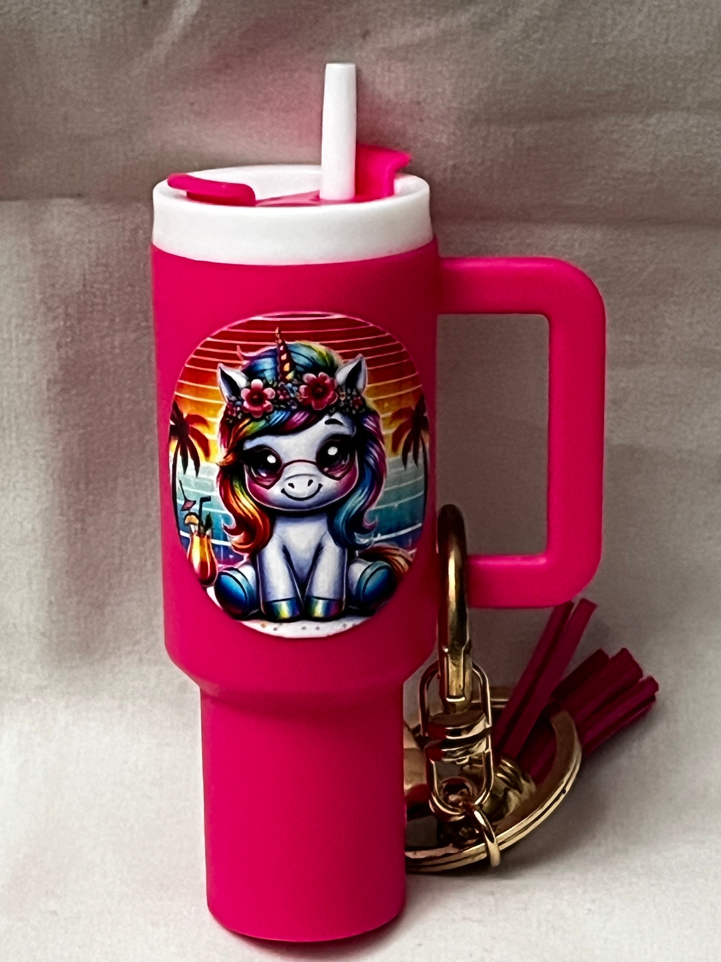 Custom Tumbler Lip Balm Keychain Holder w/Lip Product