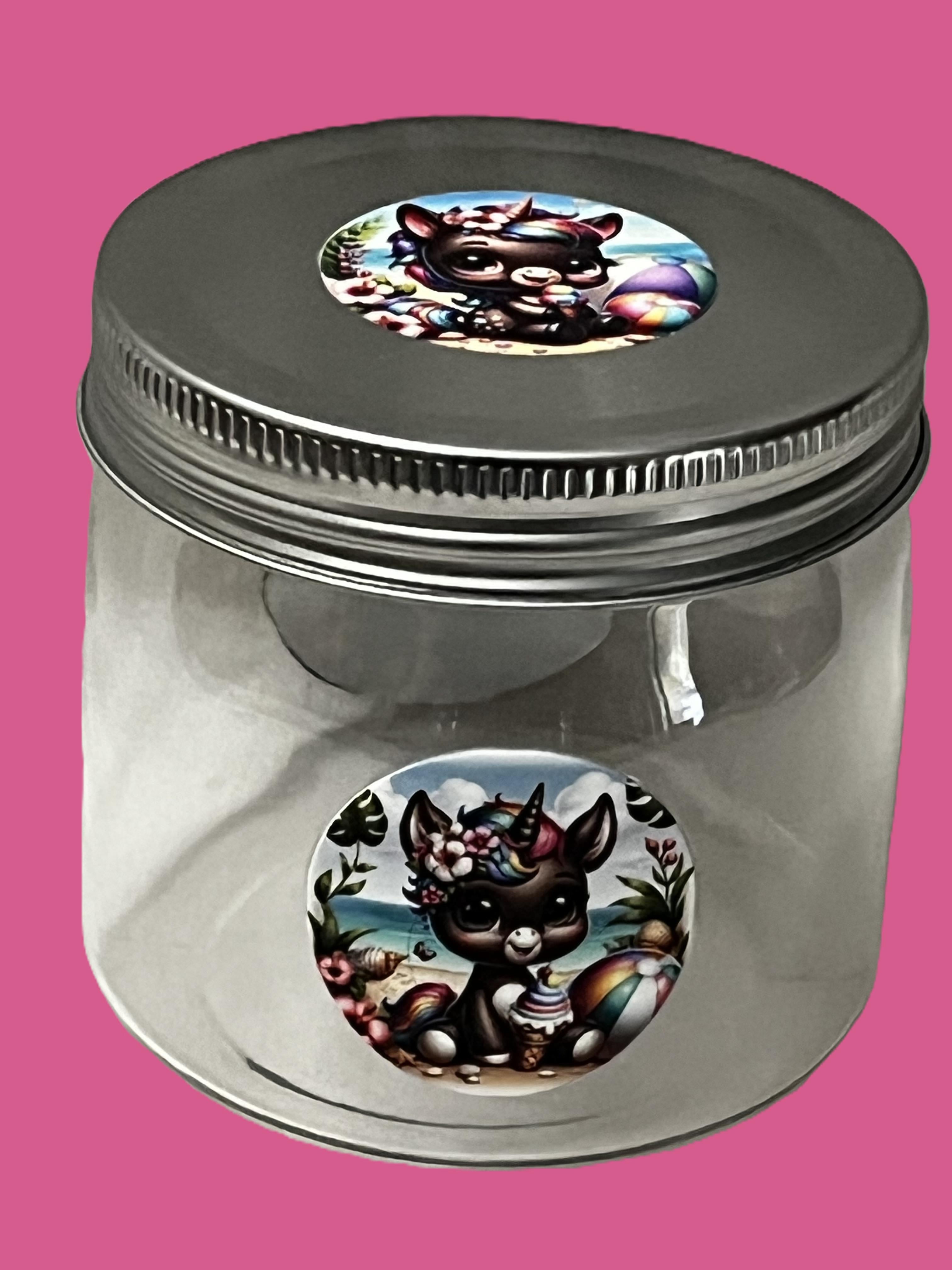 8oz Custom Reusable Plastic Jar