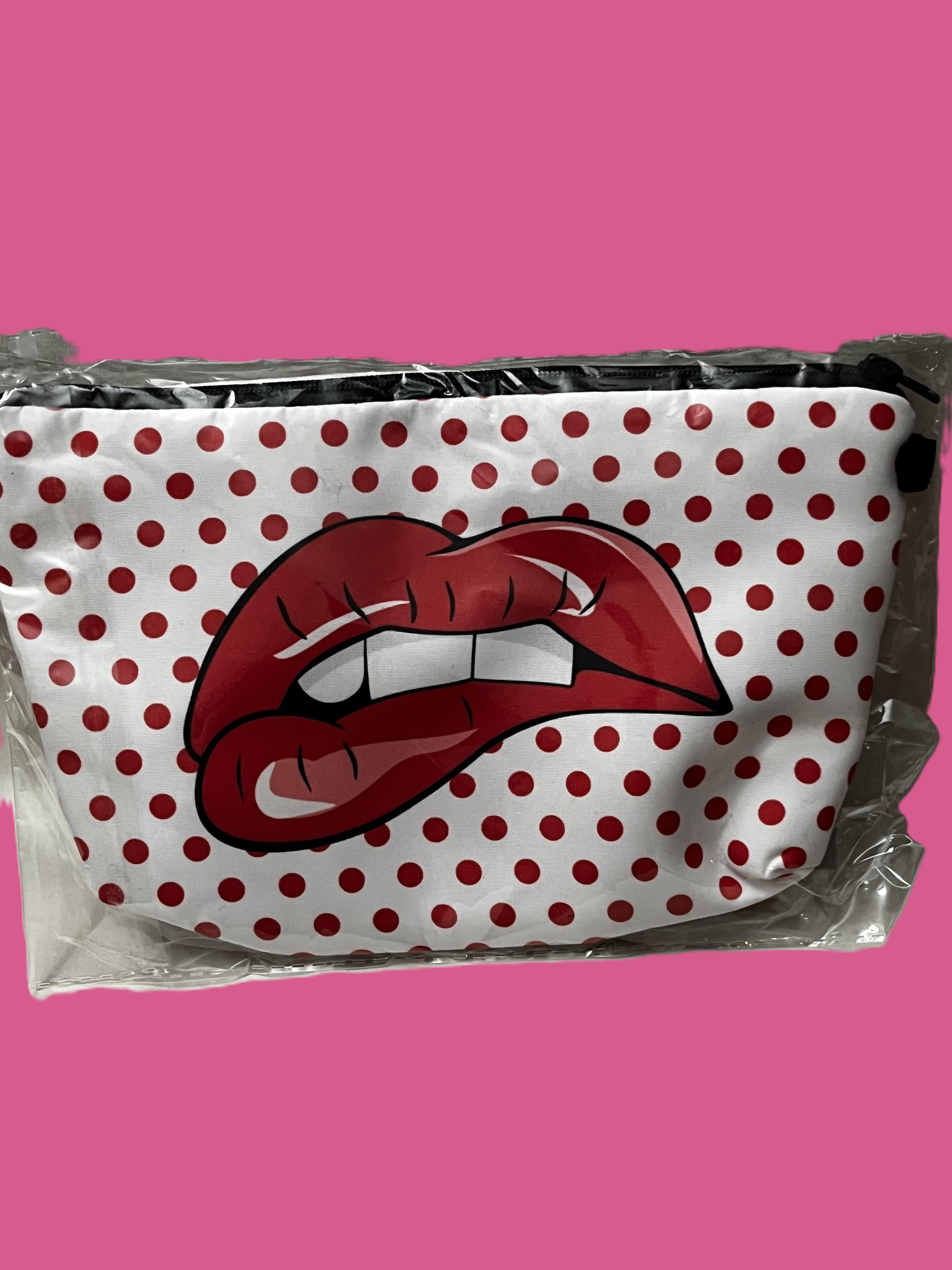 Red Lips Makeup Bag